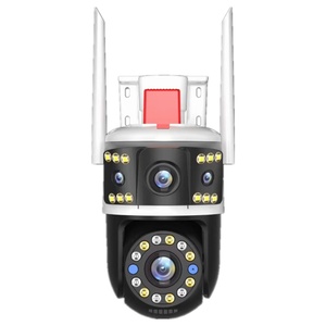 กล้องวงจรปิด Three Screen 4G WIFI IP Outdoor 8K สามเลนส์ PTZ พร้อมระบบตรวจจับมนุษย์ด้วย AI กันน้ำ IP66 รองรับแอป Yoosee - Product Image 1