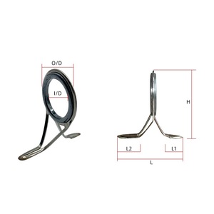 Anneau <span class=keywords><strong>de</strong></span> guidage personnalisable en acier inoxydable série T pour <span class=keywords><strong>canne</strong></span> à pêche, œillet électroplaqué pour réparation <span class=keywords><strong>de</strong></span> <span class=keywords><strong>canne</strong></span> à pêche <span class=keywords><strong>de</strong></span> mer, accessoires - Product Image 4