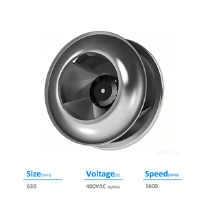 Ventilador Centrífugo Delta GTB063PUU38R-VHR3 400V 50/60Hz 3700W 6.25A 1600RPM IP54 FFU con Enchufe EC, Unidad de Filtro de Ventilador, Refrigeración, Aluminio - Product Image 2