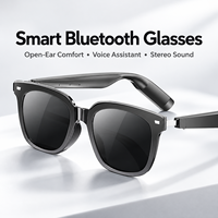 Lunettes de soleil intelligentes avec verres UV400 5.3, batterie 220 mAh, autonomie musicale 8h, branches détachables, double micro, audio sans fil à oreille ouverte