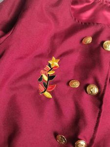 儿童职业空姐服装万圣节角色扮演帽子上衣裤子围巾套装舞台节日表演服装 - Product Image 3