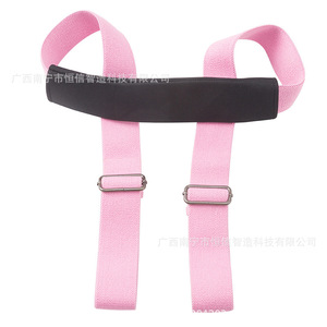Bande de yoga OEM pour étirements, 200*3cm, résistance moyenne, pour entraînement de yoga, couleur unie - Product Image 1