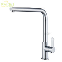 Robinet de lavabo haut de gamme moderne, finition chromée, mitigeur à poignée unique en laiton pour salle de bain
