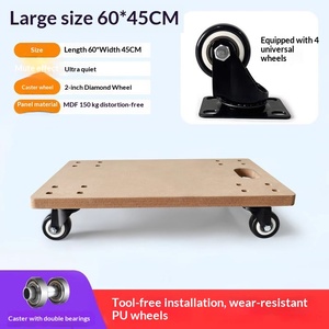 Carrello per Trasporto Industriale ATS con Capacità di 300kg, 4 Ruote, Piattaforma in Compensato per Attrezzature Pesanti - Product Image 5