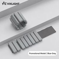 VIXLIGHT 5 Couleurs Poids de poignet 1 lb Bracelets lestés en silicone avec plaque en acier pour la course et le fitness 5