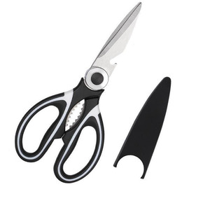 Kitchen <b>Scissor</b> Stainless Steel Heavy Duty Multi Functional For <b>Meat</b> Bone Fish Cutting Black White - Product Image 5