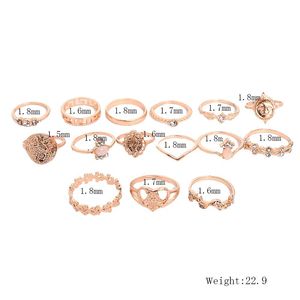 Juego <span class=keywords><strong>de</strong></span> Anillos Retro con Cruz, Moneda Dorada y Circonita Cúbica para Mujer, Anillos Apilables y Geométricos en Plata/Dorado - Product Image 5