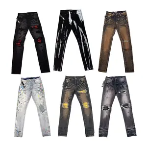 Gescheurde Jeans Fashion Forward Nietjes 614 Nieuwkomers Streetwear Jeans Custom Denim Amirys Jeans
