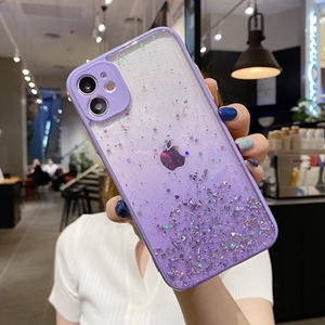 2022 vendita calda custodia lucida per telefono Glitter per iPhone 13 12 Pro max TPU PC 2 in 1 Sparkle <span class=keywords><strong>Star</strong></span> Bling Cover per telefono - Product Image 3
