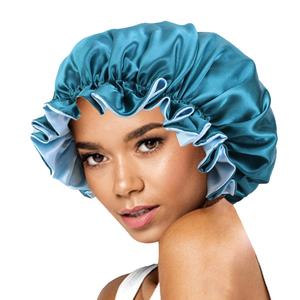 Promoción personalizada de alta calidad Popular diseñador Sleep Hat pelo colorido doble capa mancha Durag Bonnet - Product Image 6