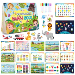 16 Themes Kids Educational Learning Book for Autism Preschool Activity Binder Board Montessori Toys for Children Busy Book