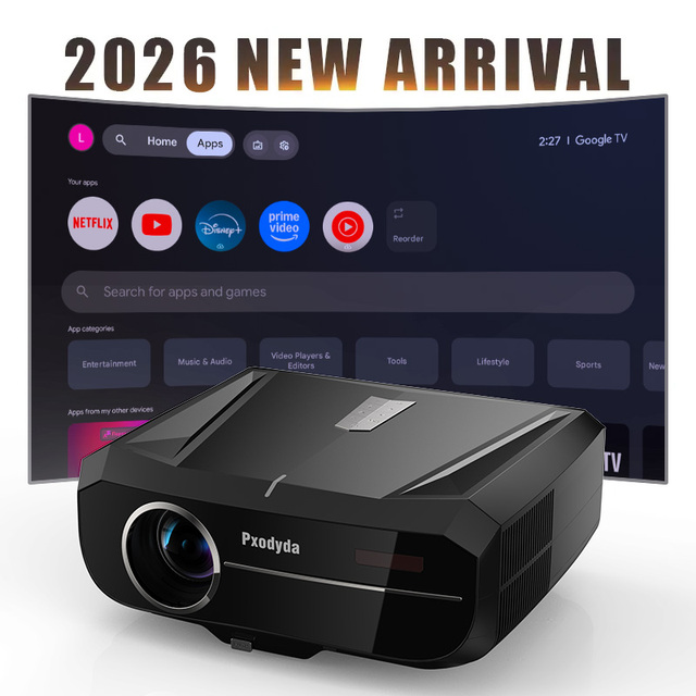 OEM ODM 4K Smart Projector Google TV Android Dual Wifi Bt6 Auto Keystone High Brightness Conference Room Projectors Home