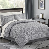 Ensemble de literie moderne personnalisé, draps de lit, ensemble de couette en jacquard floral en polyester, 3 pièces, pour la maison et l'hôtel