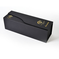 Boîte magnétique à double porte personnalisée de luxe, matériaux recyclés de haute qualité, emballage en carton mat pour boissons alcoolisées et bougies