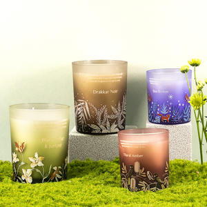 Vela perfumada de cera de soja para el hogar moderno de gran capacidad elegante nueva serie de jardín 50 horas de vacaciones Diwali boda Regalo de Cumpleaños personalizado - Product Image 4