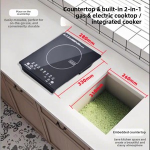 Nouvelle table de cuisson à <span class=keywords><strong>induction</strong></span> ultra-mince à commande tactile 3500W, étanche, encastrable, cuisinière électrique de qualité supérieure, vente en gros - Product Image 3