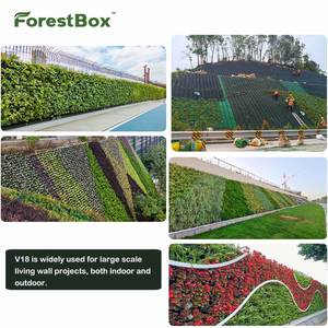 Macetas de plástico apilables entrelazadas con patente Naturix, macetas de <span class=keywords><strong>terraza</strong></span> de pared verde para jardín, hogar, restaurantes para ladera - Product Image 4