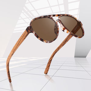 Fabricante 2025, gafas de sol personalizadas de madera, nueva tendencia, gafas de sol polarizadas de madera, lentes UV400, gafas de sol para hombres - Product Image 6