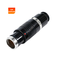 Conector BEXKOM S4 Tamaño 1F 2 de 12 Pines, Macho, de Latón, con Bloqueo Push-Pull, Blindado EMC, Impermeable IP68, Antivibración y Anticorrosión
