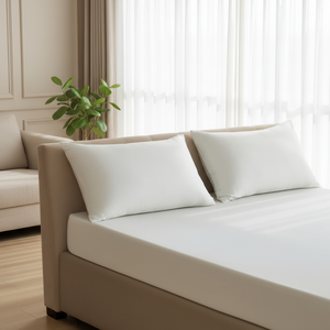 Parure de lit 3 pièces en bambou de luxe qualité hôtelière rafraîchissante avec drap-<span class=keywords><strong>housse</strong></span> à poches profondes et 2 taies d'oreiller – Vente en gros – Tailles Queen et King - Product Image 1