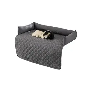 2023 Sản Phẩm Vật Nuôi Con Chó Làm dịu Giường Với Cổ Bolster Mềm Sang Trọng Pet Làm dịu Couch Cover Cho Chó