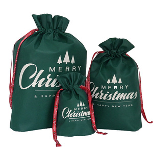Wholesale Portable Drawstring <strong>Bags</strong> Reusable Eco Friendly Non - Woven <strong>Bags</strong> <strong>Christmas</strong> Reusable <strong>Christmas</strong> Gift <strong>Bag</strong> - Product Image 1
