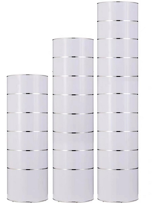 Borde de plata blanco