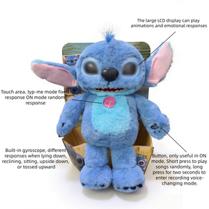 Peluche 3D Luminoso e Sonoro a Forma di Piccolo <span class=keywords><strong>Mostro</strong></span> <span class=keywords><strong>Blu</strong></span>, Regalo per le Feste, Bambola che Può Riprodurre Musica - Product Image 6