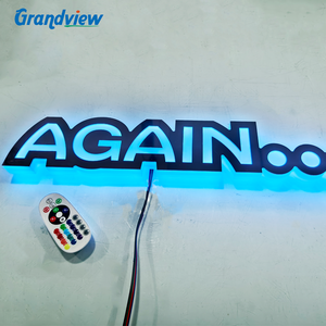 Acrilico led segno in bianco, led segno negozio al di fuori, led gelato negozio segno - Product Image 1