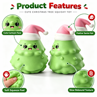 Jouets Squishy en Gros pour Noël : Adorables Jouets Anti-Stress à Remontée Lente pour Cadeaux de Fêtes