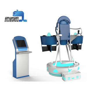 Sản phẩm <span class=keywords><strong>hot</strong></span> kim loại trong nhà 9dvr thực tế ảo chuyến bay mô phỏng 360 xoay VR trò chơi để bán - Product Image 1