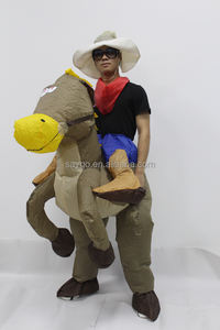 Costume de carnaval de Noël pour adultes <span class=keywords><strong>cheval</strong></span> gonflable Animatronic chevaux Costumes de mascotte marchant avec le <span class=keywords><strong>cavalier</strong></span> pour les événements de fête - Product Image 2