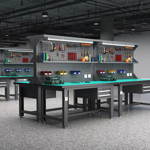 Banco de Trabajo Resistente, Banco de Mecánico, Operación de <span class=keywords><strong>Taller</strong></span>, Mantenimiento Antiestático, Banco de Pruebas de Acero Inoxidable, Mesa de Herramientas - Product Image 2
