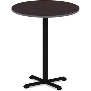 Plateau de table rond réversible en stratifié expresso/noyer Alera, diamètre 35,5 po, pour tables à manger - Product Image 5