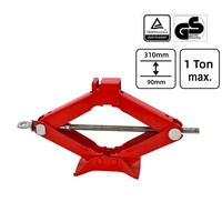 Cric à ciseaux manuel pour automobile 1 tonne pour le levage de voitures, hauteur maximale 310 mm