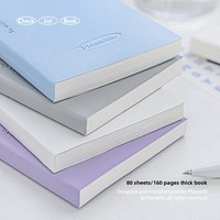 Planwith PlanPlan Tagesplaner Hardcover PU-Einband Farblos Geprägt Minimalistisches Visuelles Selbstdisziplin-Notizbuch Studentengeschenk