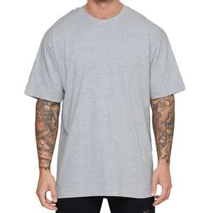 Camisetas de talla grande al por mayor/camiseta de gran tamaño de algodón 100% para hombre en blanco personalizada camiseta de impresión en blanco - Product Image 6