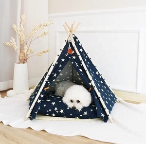 OEM Maßgefertigtes Haustier-Bett aus Leinen für Hunde und Katzen, Tragbare Hundezelte, Waschbare Tierhäuser - Product Image 5