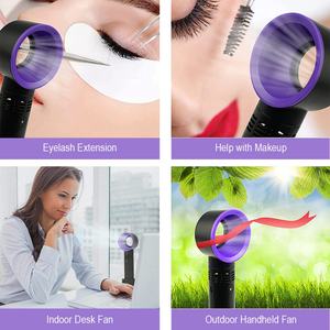 Pinky leem Wholesale Handheld pink Hand Custom <b>Mini</b> Portable Charging Water Personal Eyelash Clip Neck Fan - Product Image 3