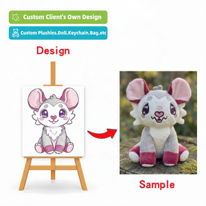 Poupées en peluche personnalisées, faible MOQ, chat doux de style steampunk, ornements créatifs pour marché, poupée mouton Schienle Solonied, poupée de chiffon personnalisée - Product Image 2