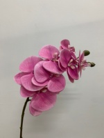 Orchidées artificielles de qualité supérieure, toucher réaliste, en latex, longue tige, 7 têtes, couleur rose, pour mariage, décoration de la maison, fête des mères
