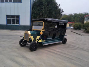 Voiture électrique de luxe classique vintage avec intérieur personnalisé, véhicule rétro pour services de tourisme urbain - Product Image 3