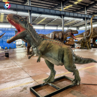 Carnotaure Animatronique Personnalisé - Mouvements et Textures Réalistes pour Parcs d'Attractions, Musées, Centres Commerciaux et Aéroports (Extérieur)
