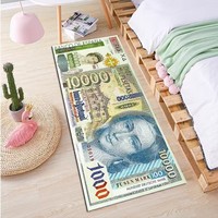 40x120cm Meilleur prix Tapis en forme d'argent personnalisé 100 Dollar Bill Tapis Tapis dans le salon Tapis imprimé 3d