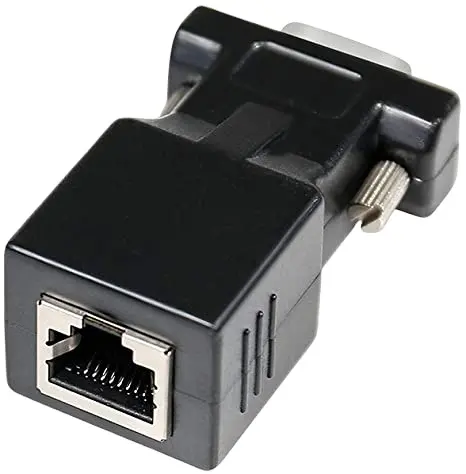 DB9 Om RJ45 Seriële Adapter RS232 Vrouwelijke Om RJ-45 Vrouwelijke Ethernet Converter Compatibel Met Standaard 9 Pin RS-232 Apparaten