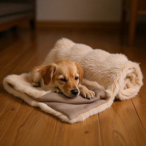 Manta Elli 70x50 cm, Manta para Mascotas de Arena, Suave, de Piel Sintética, Cálida y Acogedora - Product Image 3