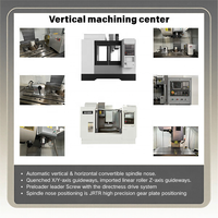 Centre d'usinage vertical industriel robuste et durable VMC1580 pour la production industrielle lourde