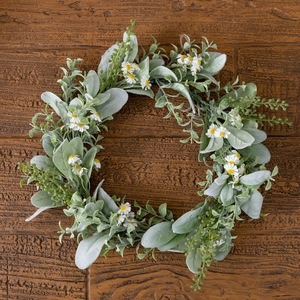 Guirnalda de margaritas artificiales en forma de luna creciente, tela tejida de plástico, decoración del hogar, colgante de pared, accesorios para bodas CF01499A - Product Image 3