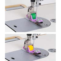 Pied presseur réglable T351AS/T351CS en téflon pliable vers le bas, pied presseur pour ourlets sans repassage, accessoire pour machine à coudre
