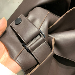 Autumn Biker <strong>Leather</strong> <strong>Jacket</strong> Premium Soft Sheepskin <strong>Jacket</strong> <strong>Brown</strong> <strong>Leather</strong> <strong>Jacket</strong> for Women - Product Image 4